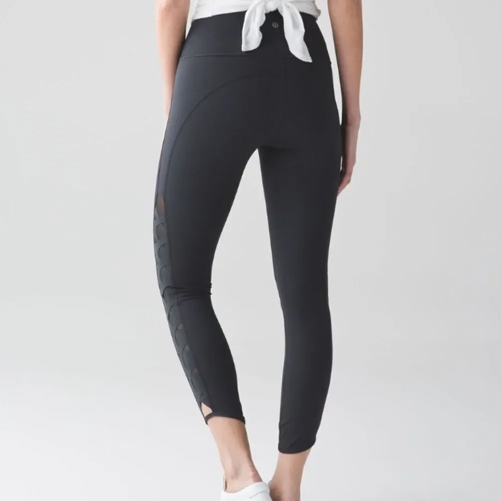 LULULEMON | Dark Gray Serene Tights High Waisted Leggings Women’s Size 10